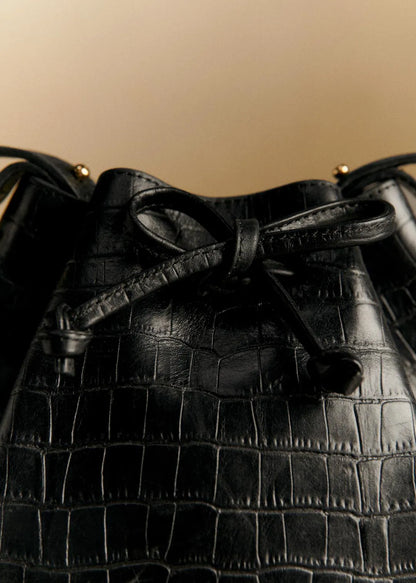 Black Crocodile Print