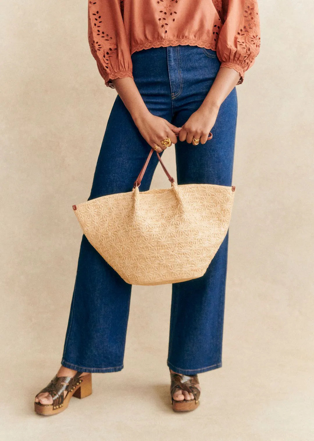 Natural Raffia Embroidery