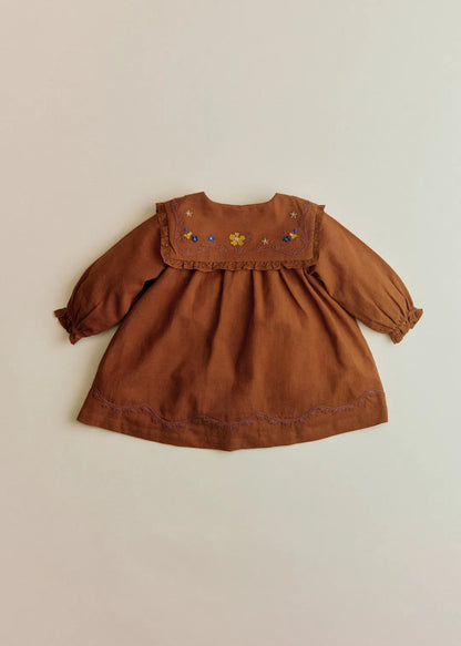 Caramel Laurette Embroidery