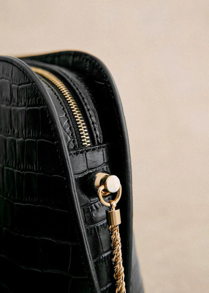 Black Crocodile Print