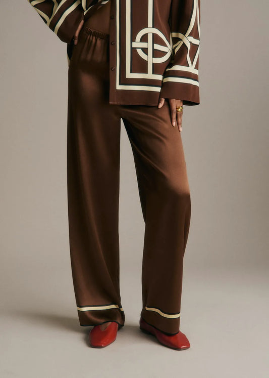 Chocolate Monogram Print