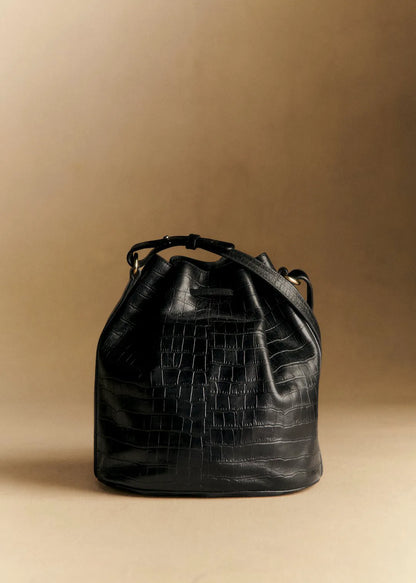 Black Crocodile Print