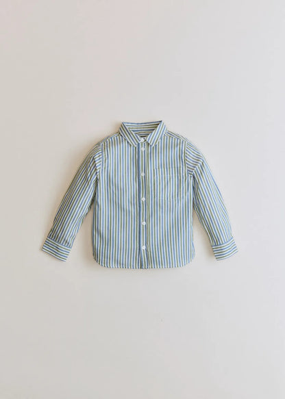 Khaki/Blue Stripe