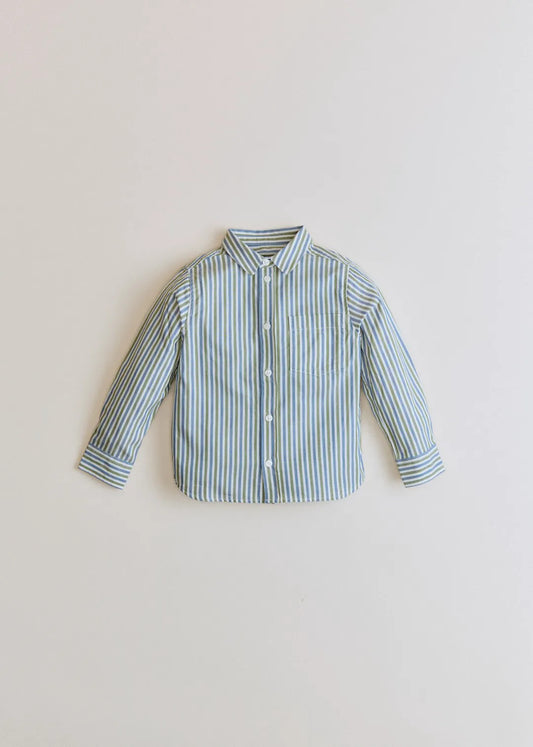 Khaki/Blue Stripe