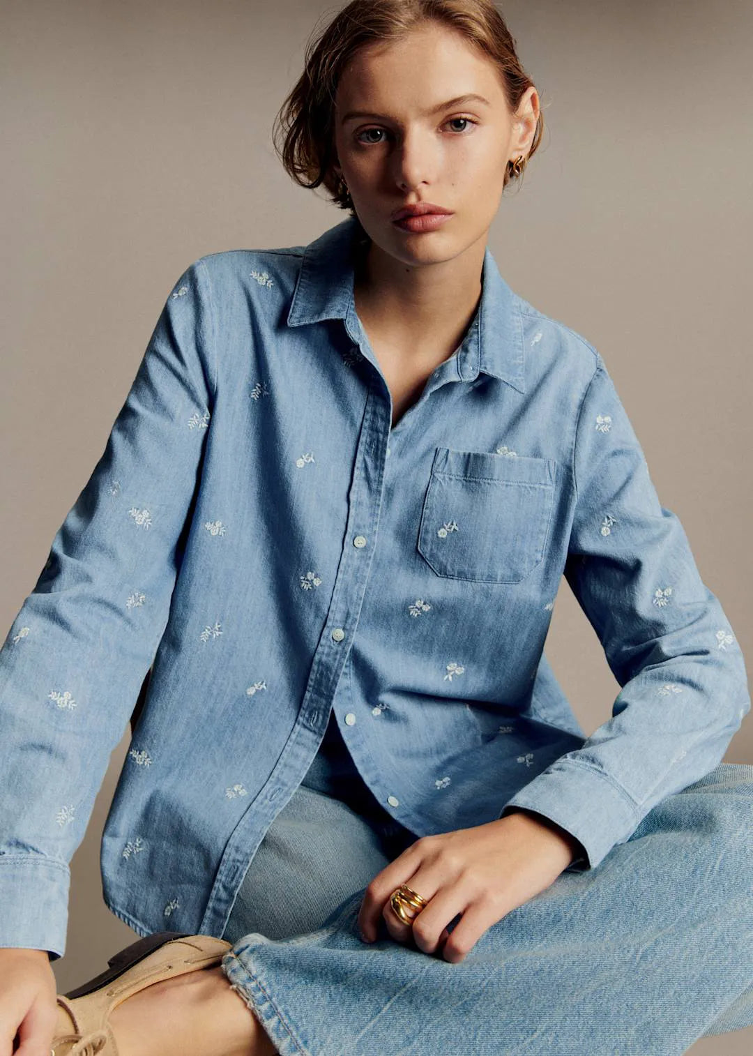 Embroidered Denim