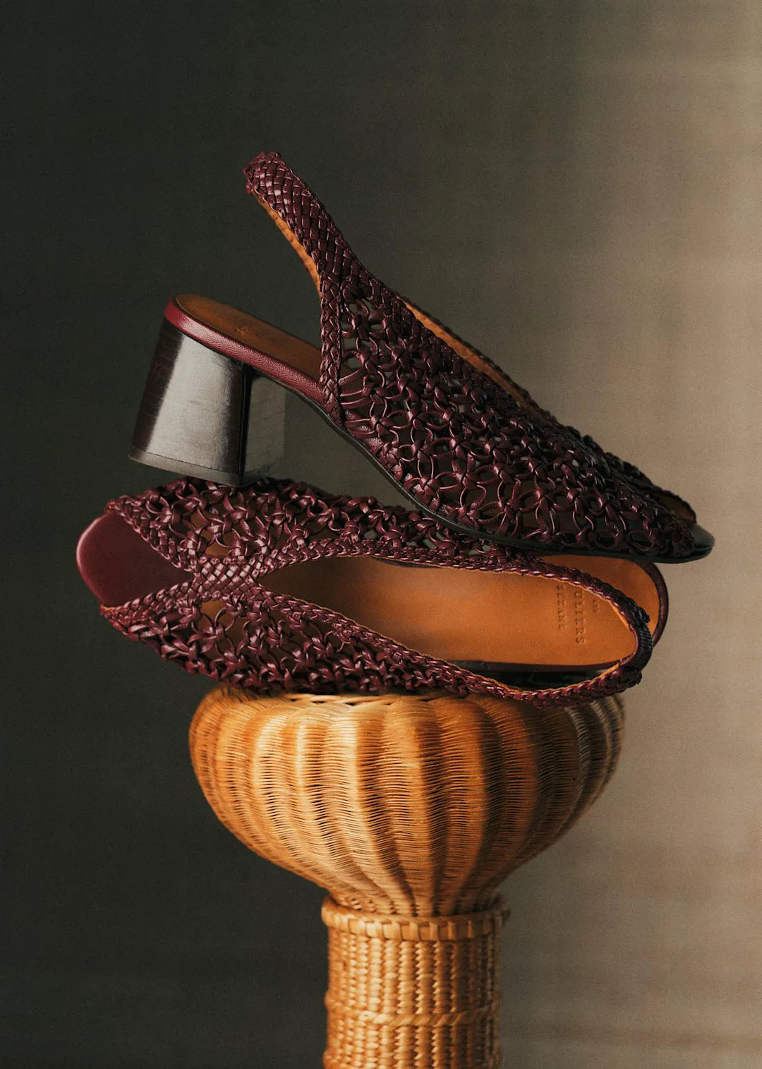 Shiny Braided Bordeaux