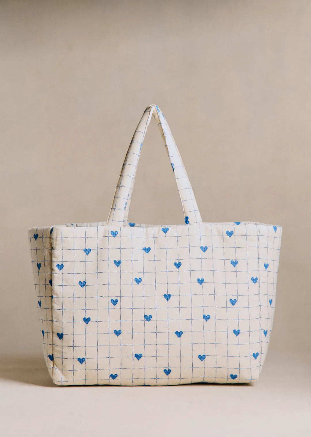 Vintage Blue Hearts Embroidery