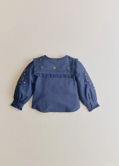 Blue Embroidery Laurette