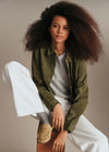 Suede Olive Green