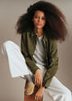 Suede Olive Green