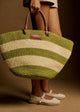 Raffia Green Stripes