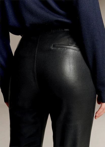 Smooth Black Leather