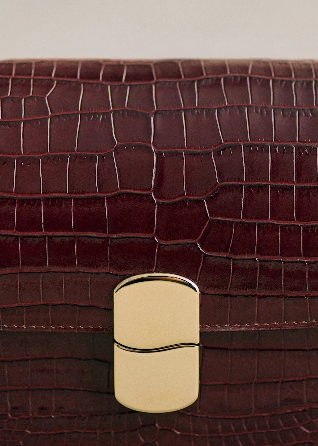 Chocolate Crocodile Print