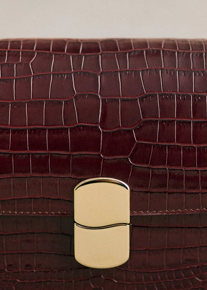 Chocolate Crocodile Print