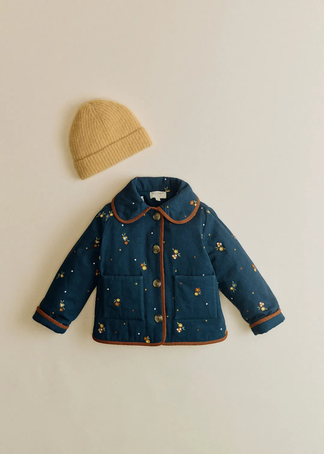 Medium Blue Lorea Embroidery
