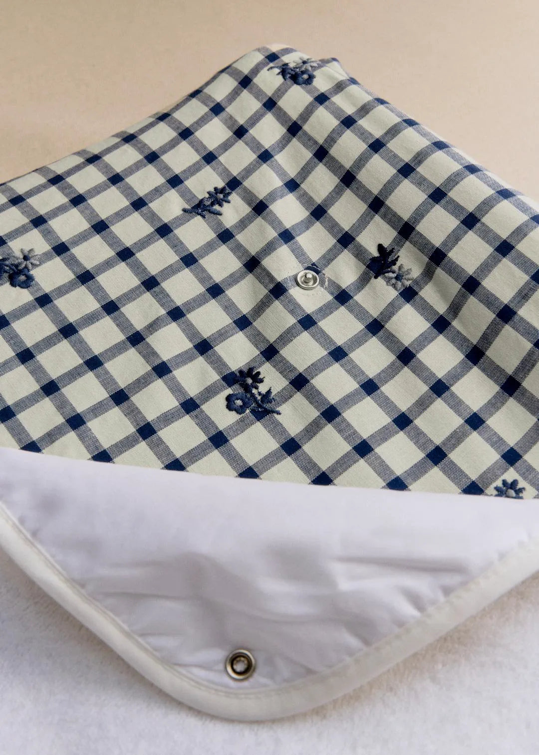 Floral Embroidery Check