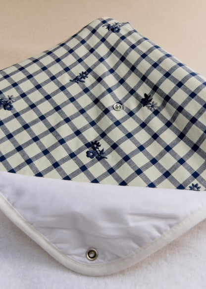 Floral Embroidery Check
