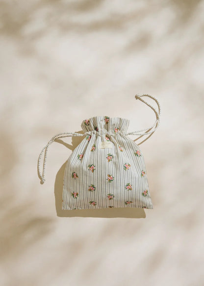 Striped Floral Embroidery