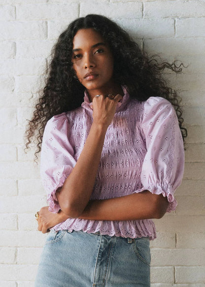 Plain Lilac Embroidery