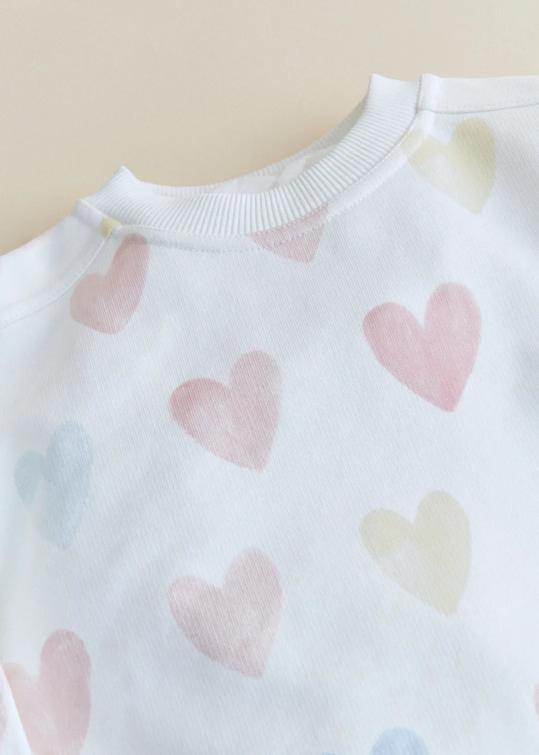 Ecru & Pastel Hearts