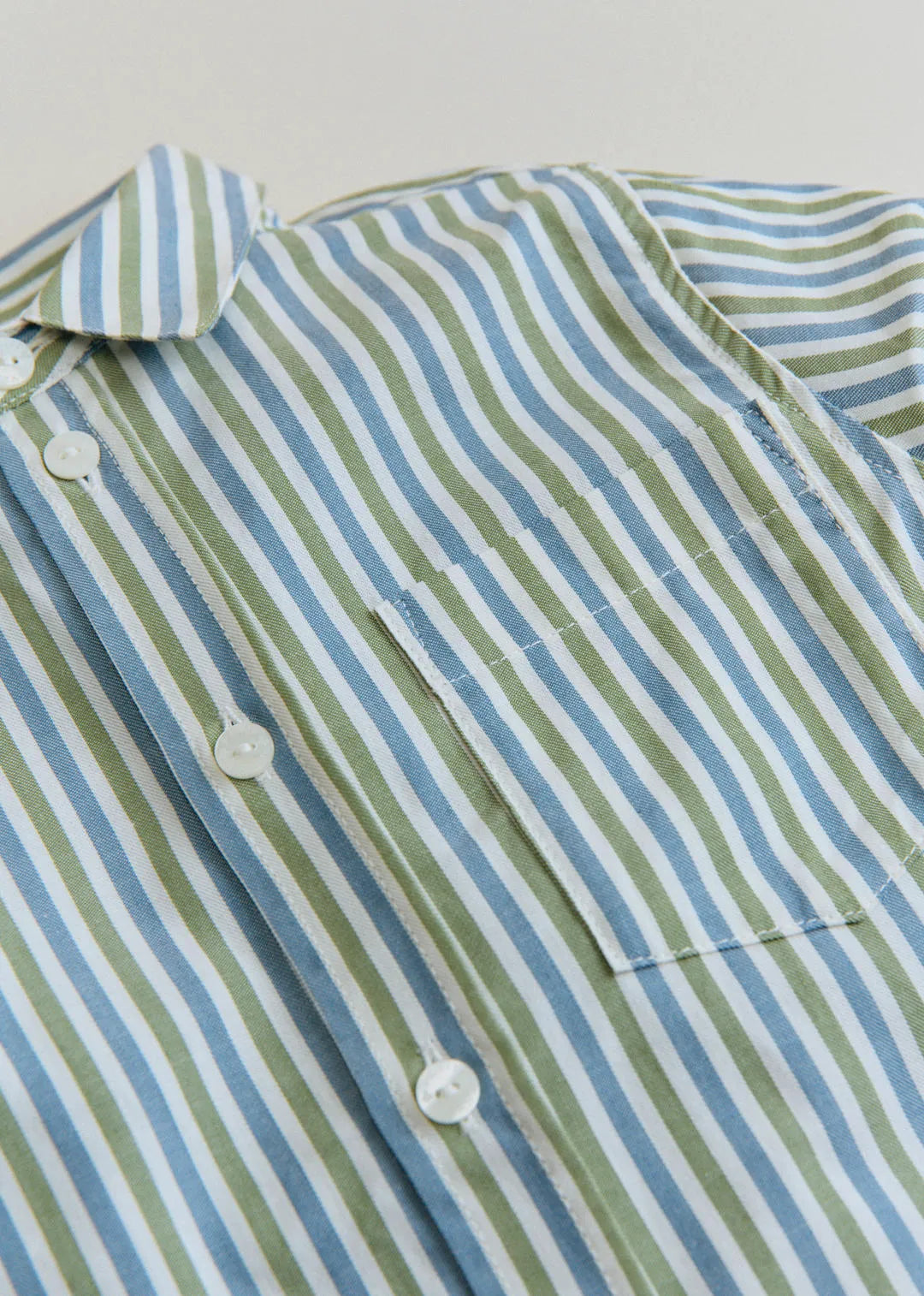 Khaki/Blue Stripe