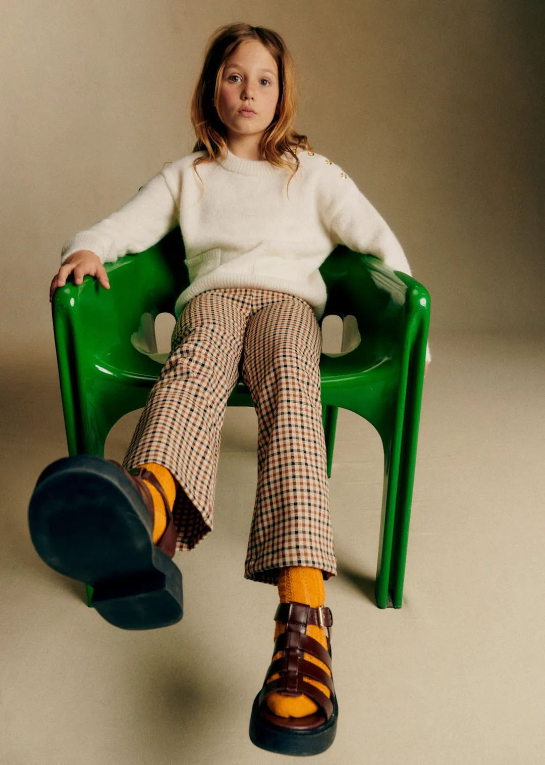 Beige, Black and Camel Checks