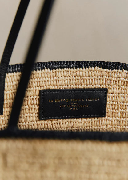 Natural Raffia Black