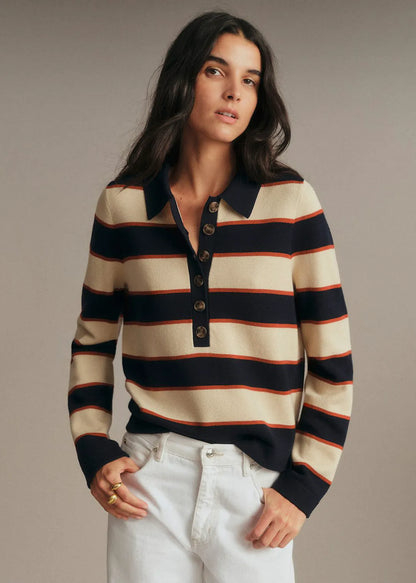 Cream / Navy