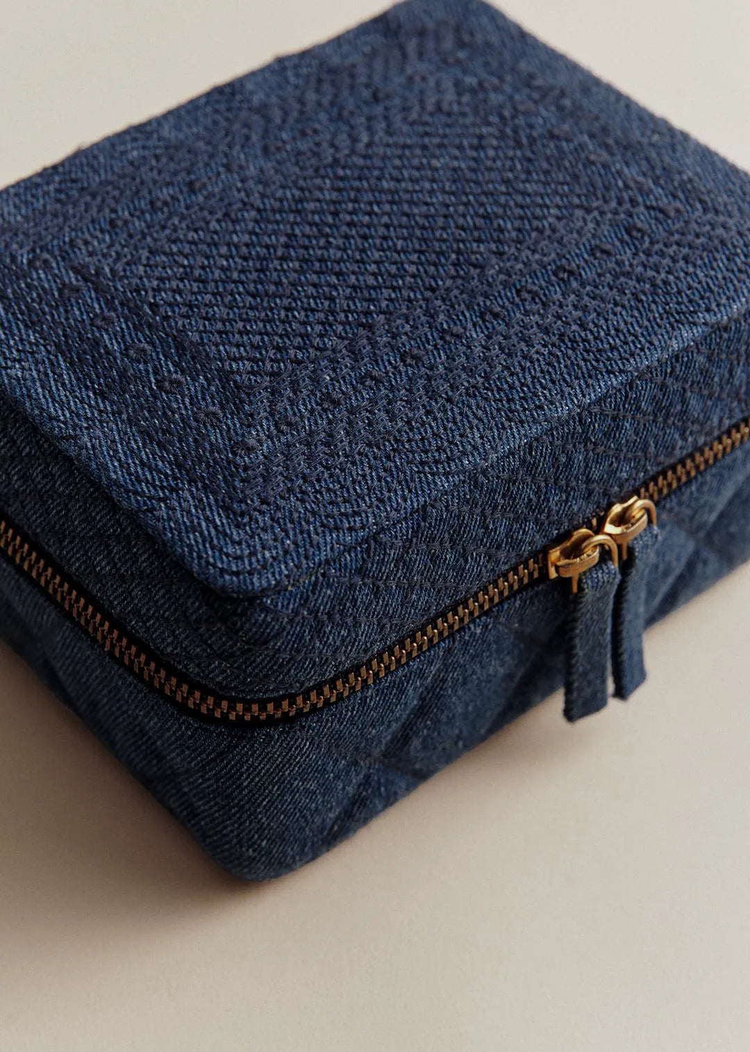 Embroidered Blue Denim