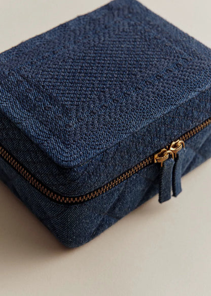 Embroidered Blue Denim