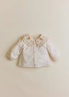 Woven Stripe + Doily Embroidery