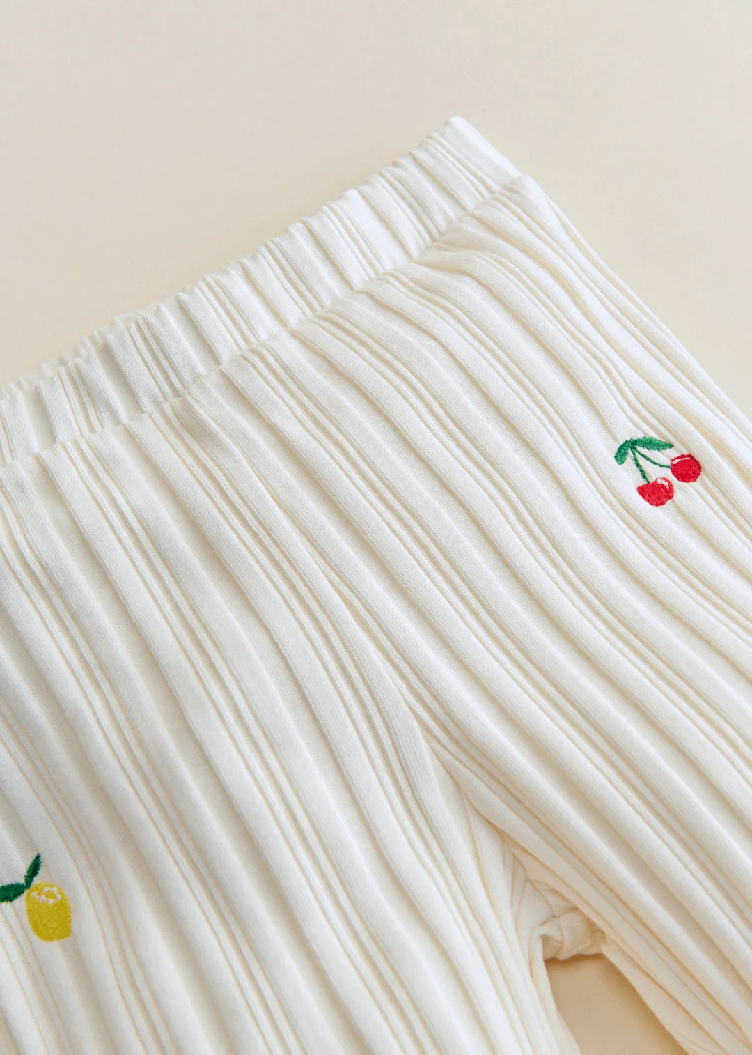 Ecru with Fruit Embroidery