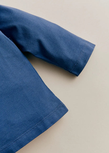 Indigo blue / Ecru