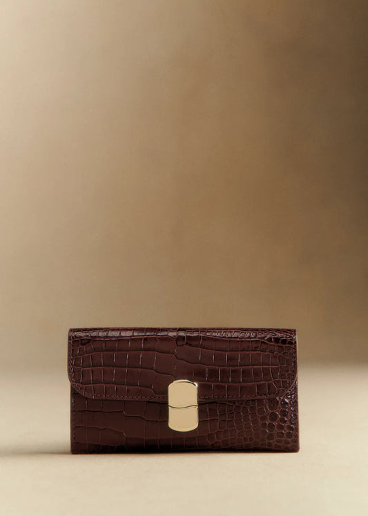 Chocolate Crocodile Print