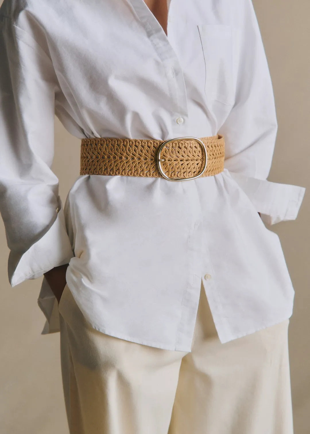 Woven Beige Textile