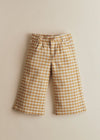 Ochre Ecru Gingham Checks