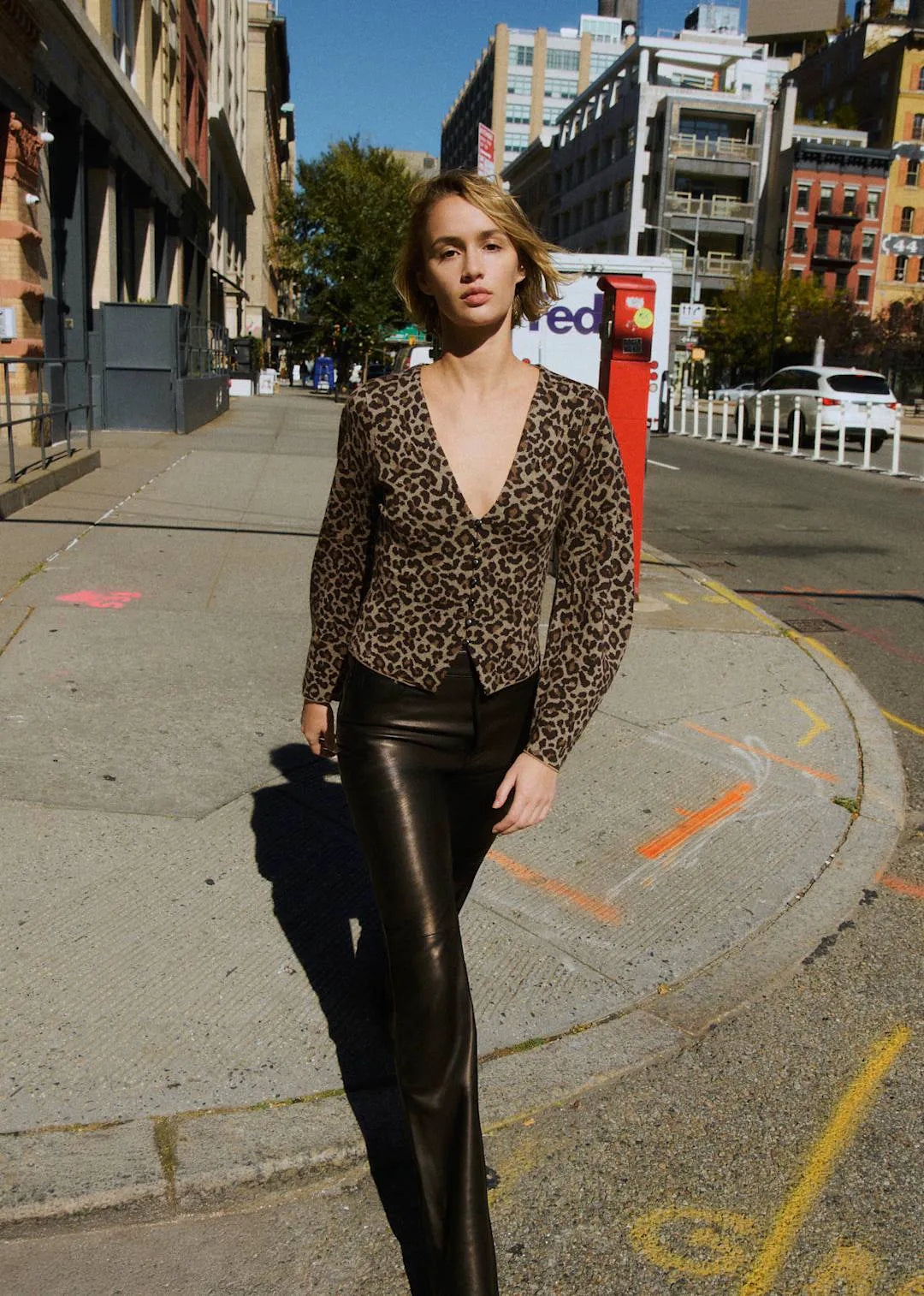 Leopard Jacquard
