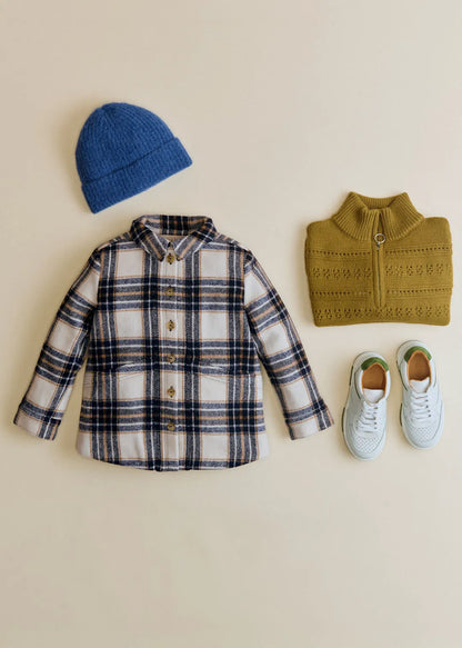 Ecru / Navy Check