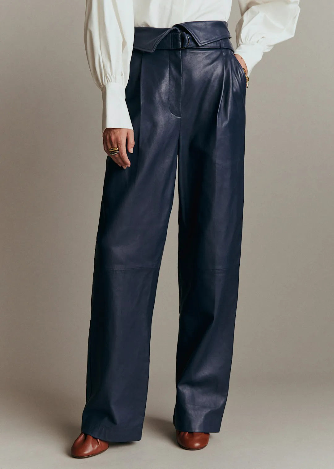 Leather Navy