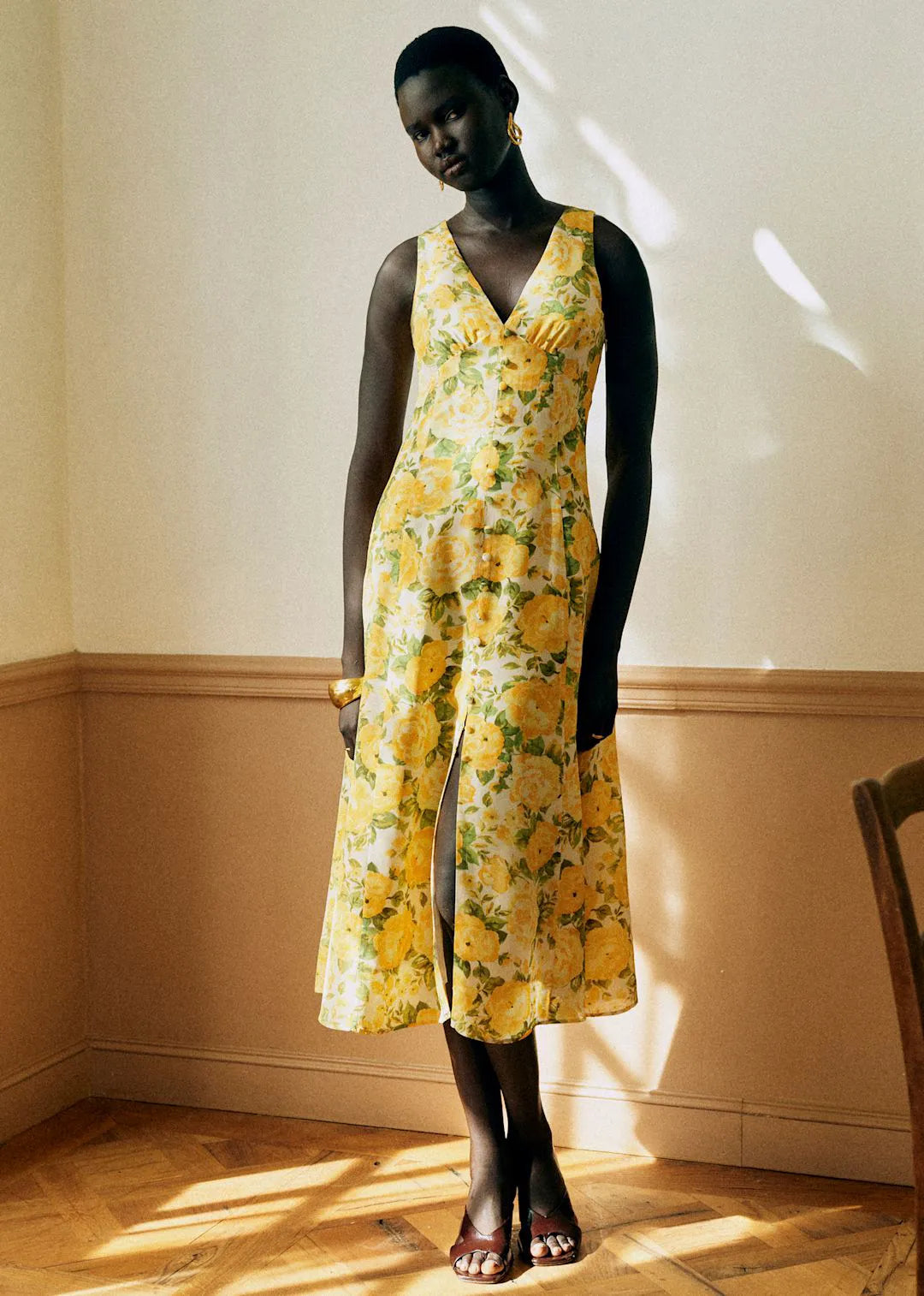 Andriane Yellow Print