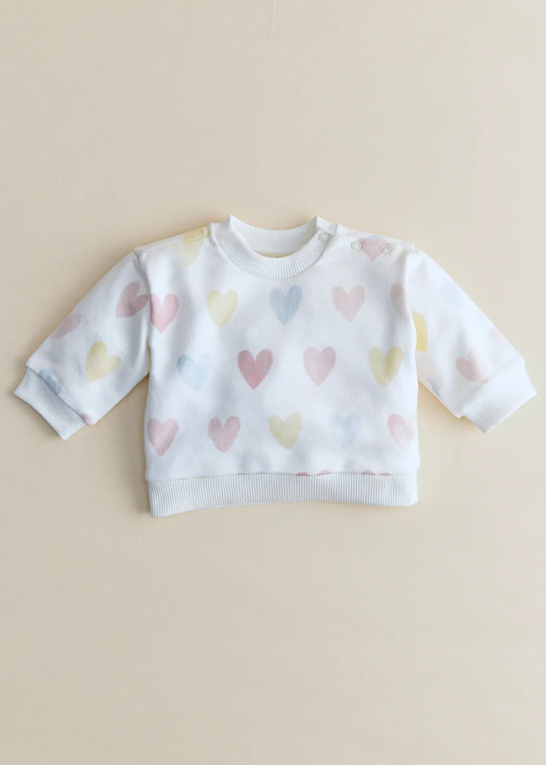 Ecru & Pastel Hearts