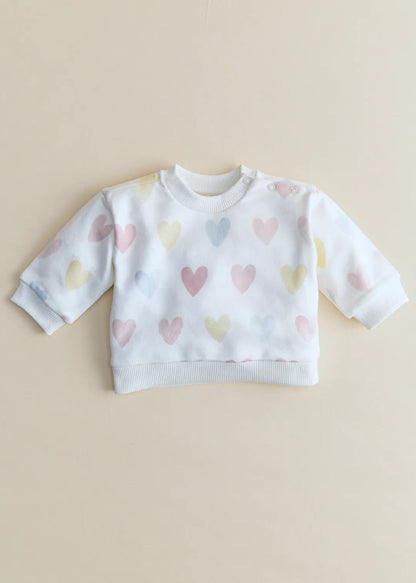 Ecru & Pastel Hearts