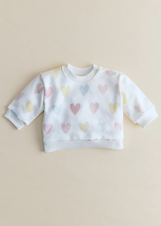 Ecru & Pastel Hearts