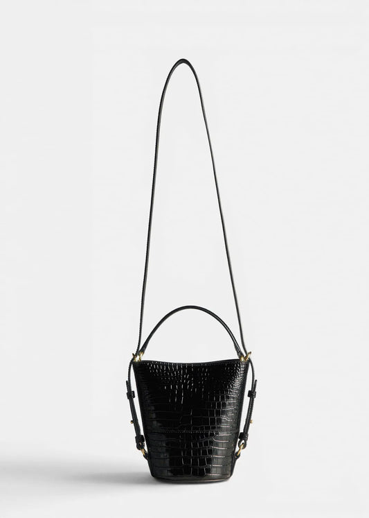 Black Crocodile Print