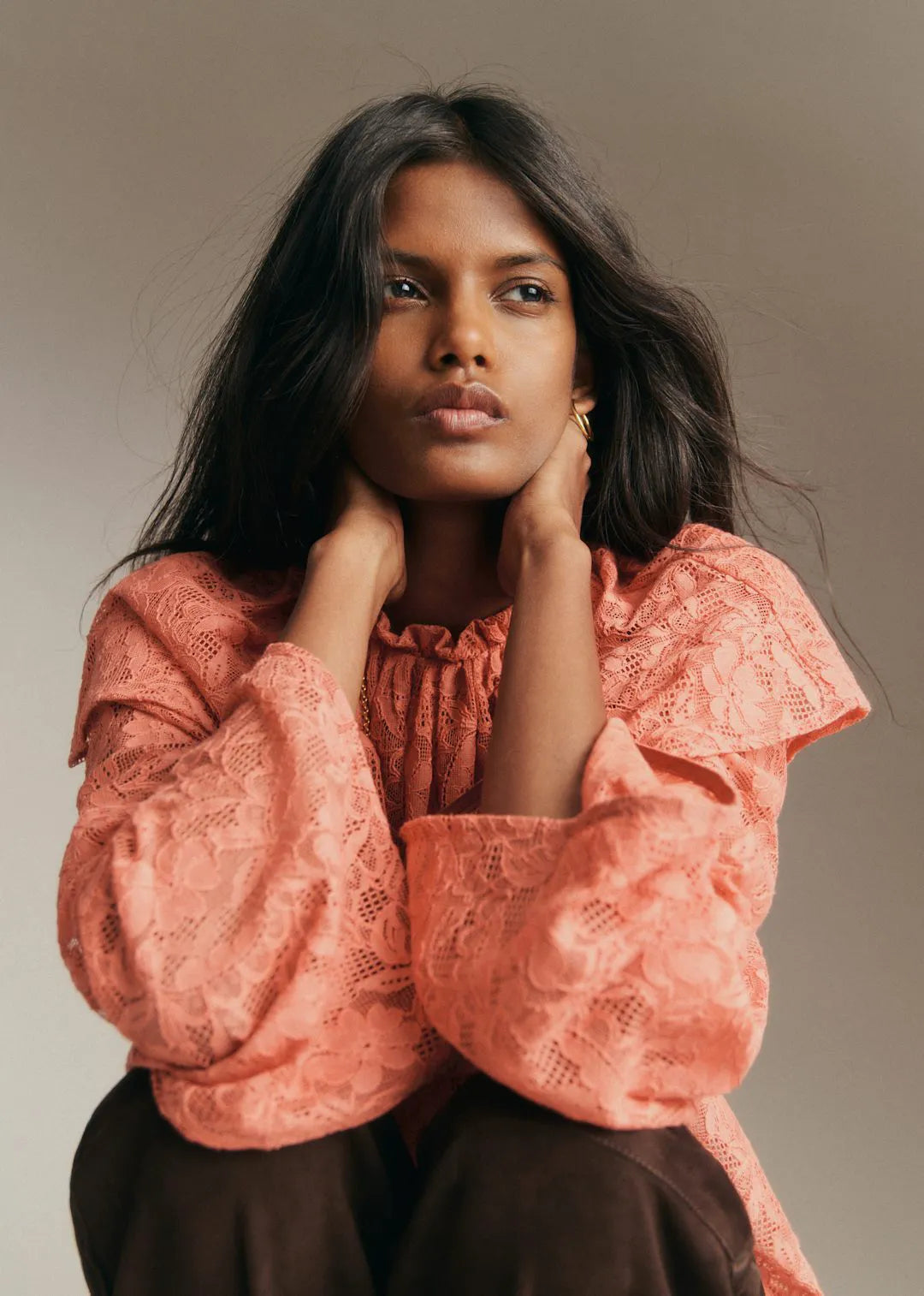 Powder Coral Lace