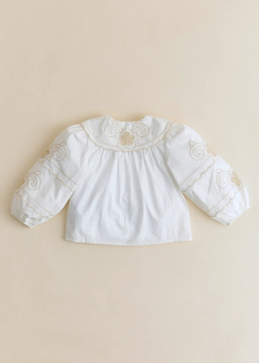 Placed Ecru Embroidery