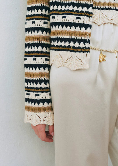 Ecru / Navy
