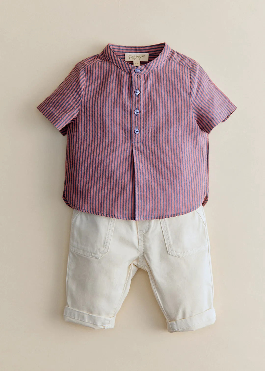 Pink, Navy Stripes