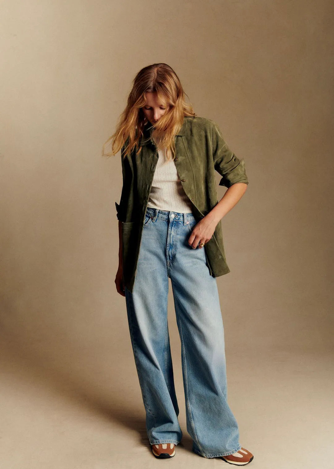 Suede Olive Green
