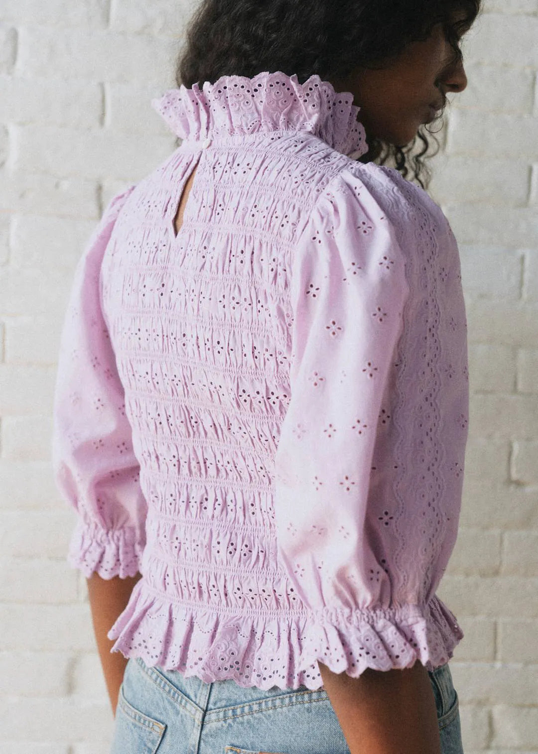 Plain Lilac Embroidery